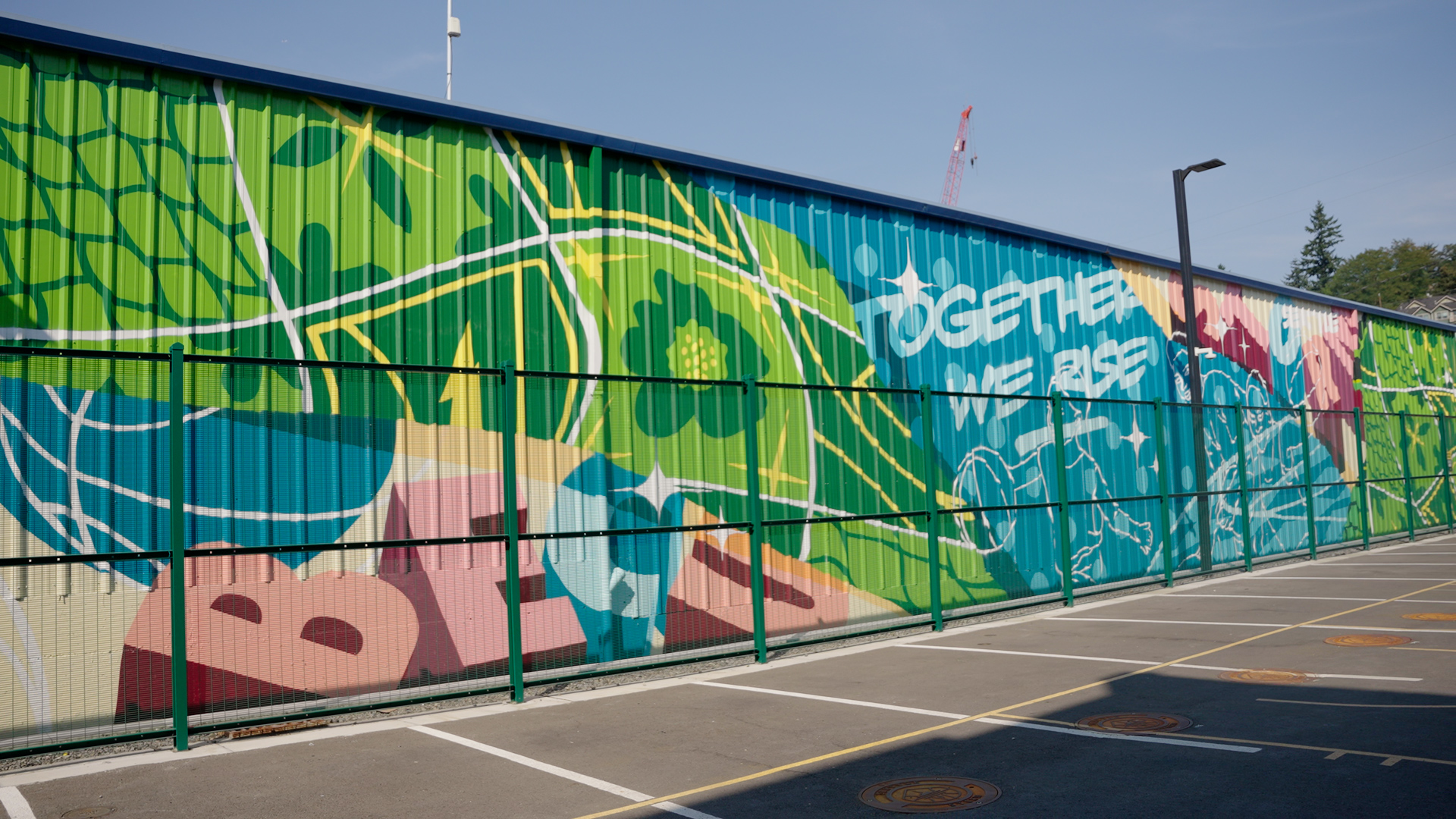 BECU Storm Center for Basketball Performance Mural